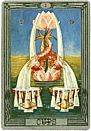 2 of Cups, Love, Deck: Thoth Tarot