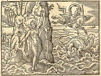 Perseus rescues Andromeda